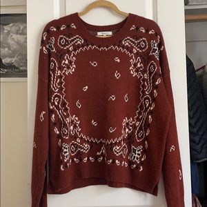 Madewell Burnt Red Sweater- like new!